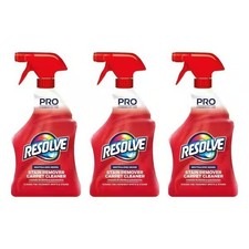 3Pack Resolve 32oz Stain Remover Carpet Cleaner Ready to Spray Neutralizes Odors