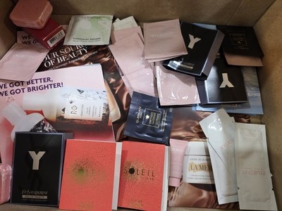 100 Pc Luxury Beauty Sample Lot La Mer YSL Guerlain Kylie Skincare R+Co New