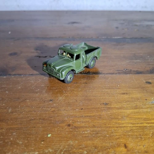 Dinky 641 Army 1 Ton Cargo Truck With Windows - Good Vintage Condition