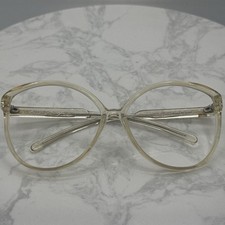 VTG REVUE Eyeglass Frames Vintage Clear Butterfly Cat Eye Made in Italy