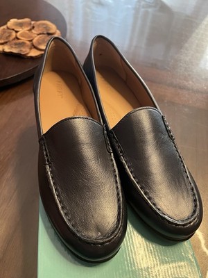 ARRAY Katie Women's Navy Leather Comfort Loafer Flats Slip-On 1313352-1-26 11N