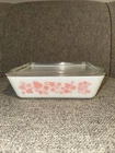 Pyrex PINK GOOSEBERRY Casserole Dish (#0503) Vintage 1-1/2 Quart With Lid