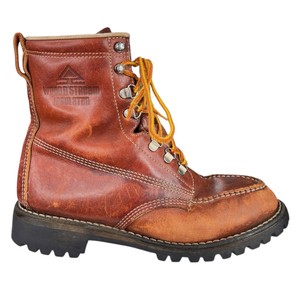 Bottes de travail en cuir marron Timberland, €212 | Asos | Lookastic France
