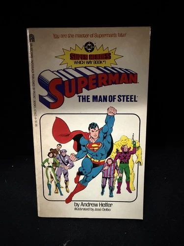 Vintage 1983 1st Edition Superman DC Comics Which Way CYOA Book #1