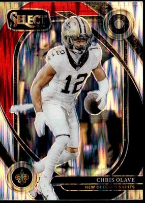 2024 Panini Select #237 Chris Olave Black & Red Prizm Shock E1