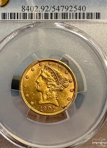 1901 Liberty Head Gold — photo from the most recent tracked eBay sale