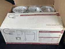 Commercial Electric Recessed Lighting Can 6" (6-PACK) H6 Downlight Housings NEW