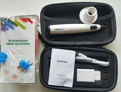 Myriwell 3d stift set 3D-Druckstift 50m 10 Farben inkl. Tasche -Kinder Geschenk