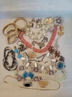 lot of vintage costume jewelry Some Signed