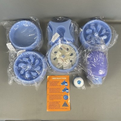 Pet Food and Water Bowl Set  fast and slow feeding, drinking water - JOJOPEPE
