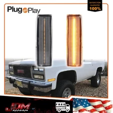 For 82-94 Chevy S10 Blazer Sonoma Clear Amber LED Side Marker Signal Park Lights
