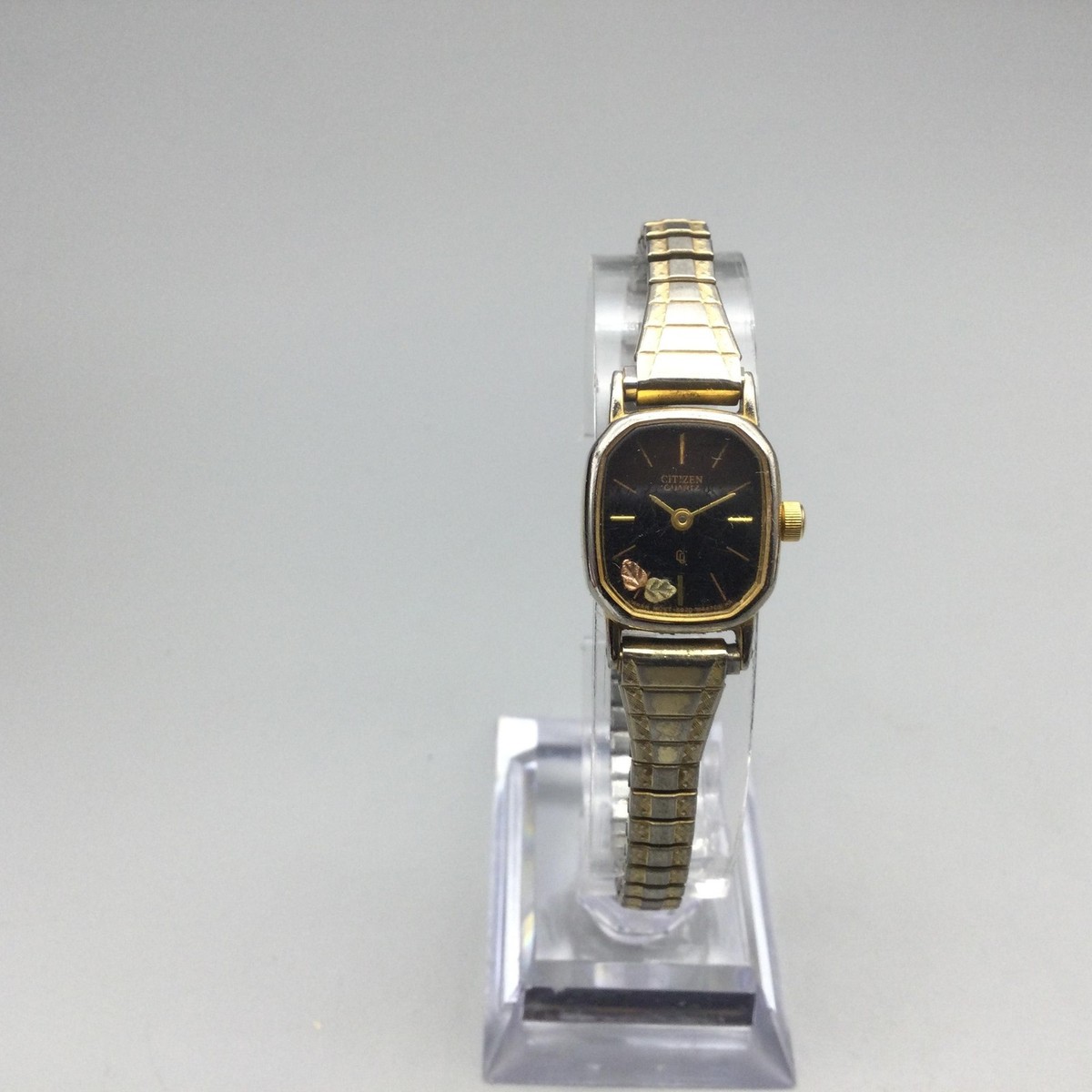 Vintage Citizen Womens Watch 17mm Gold Tone Leaf Expansion New 