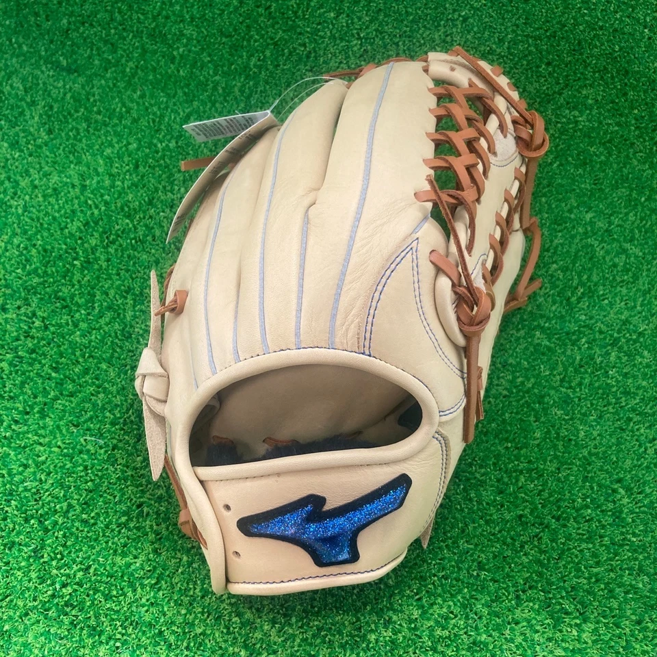 Guante de béisbol MIZUNO Japón MIZUNO WILLDRIVE AZUL Outfield derecho 12,5 pulgadas Foto 2 de 4