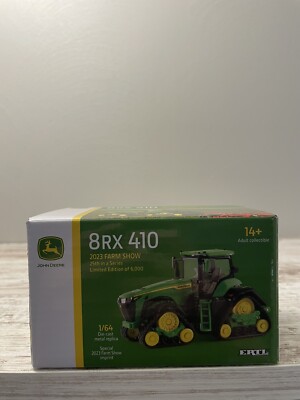 2023 FARM SHOW ED Ertl 1:64 JOHN DEERE 8RX 410 NIB