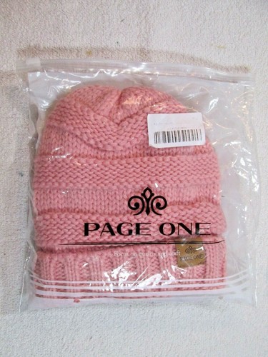 Page One Knit Beanie Slouch Winter Cap 
