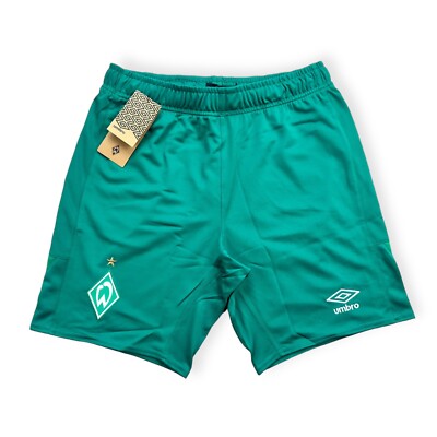 Werder Bremen Shorts Gr. S M L XL Herren Neu kurze Hose Umbro Trikot grün 21-22