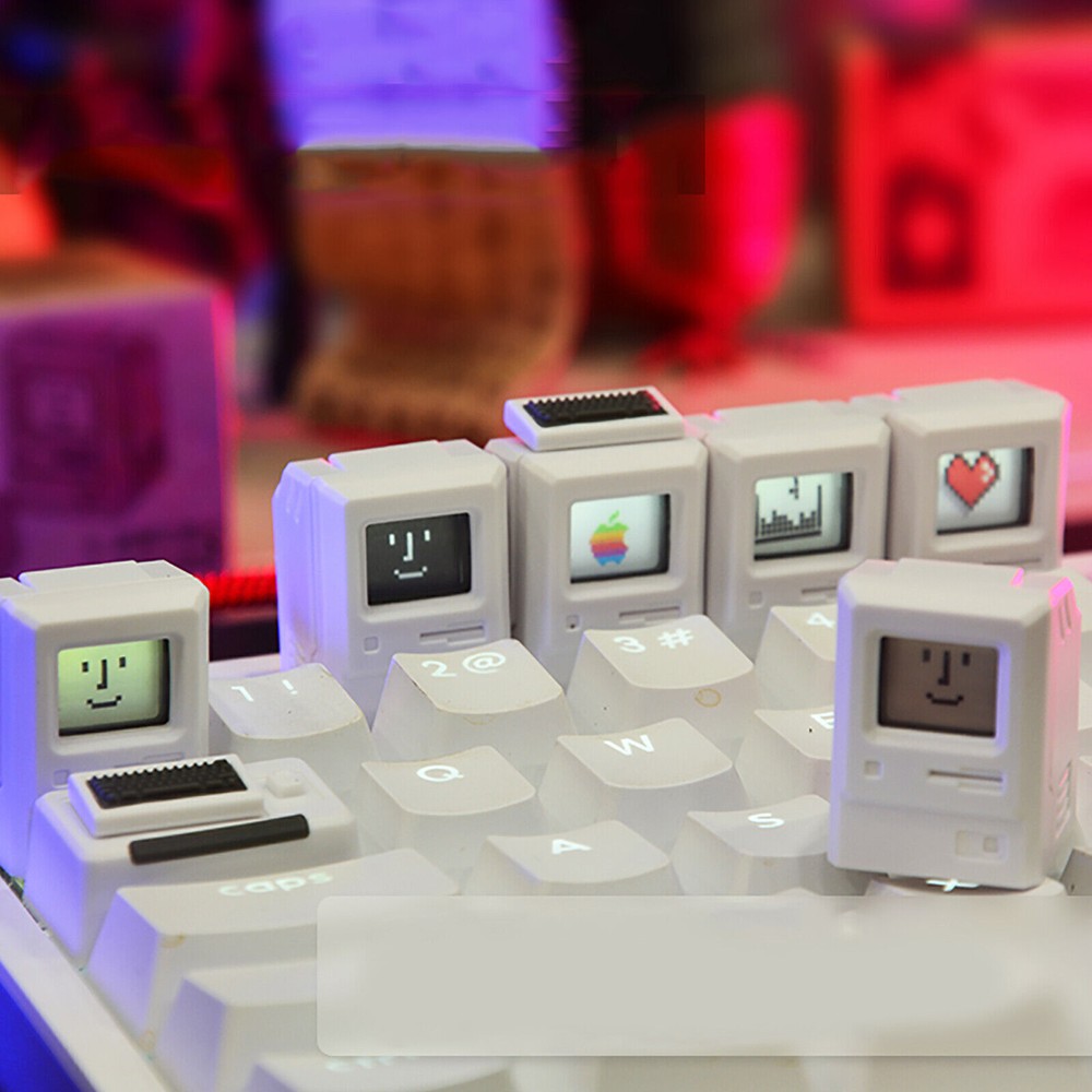 Backlit Mechanical Keyboard Keycaps Cross Shaft Design Compatible with Macintosh and Other Keyboards