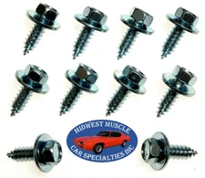 Body Fender Grille Dash Interior Exterior #14 x 3/4" Screws Bolts GM GMC 10pc AG