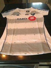 Women's MLS MONTREAL IMPACT Adidas JERSEY T Shirt M MEDIUM WHITE. NWT