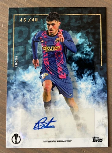 Topps Jose Mourinho Platinum Set - Pedri Auto Autograph Parallel Card /49