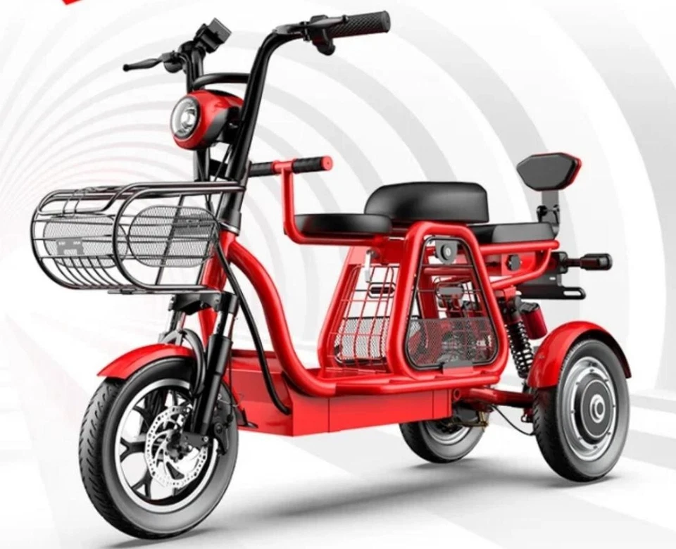 Dreirad Elektrische Scooter, Mutter - Kind oder Senioren Fahrrad, Sehr Praktisch - Bild 4 von 4