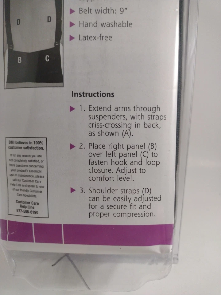 Soporte Espalda Industrial Ortopédico 49-54 Pulgadas Cintura Reduce Lesiones NUEVO XXL Foto 3 de 4