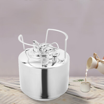 Stainless Steel 1.59 Gallon Mini Ball Lock Keg System For Batch Home Brewing NEW