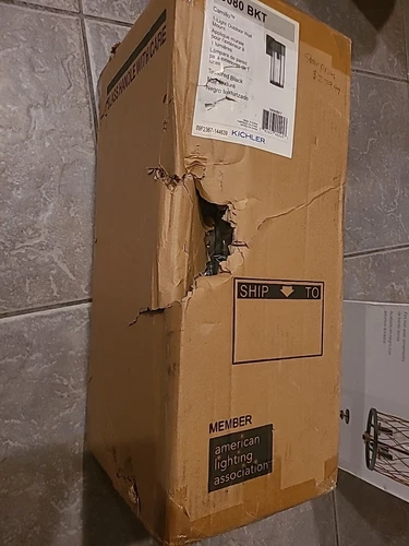 Kichler 59080 BKT Black Westover Single Outdoor Wall Sconce - Picture 3 of 3