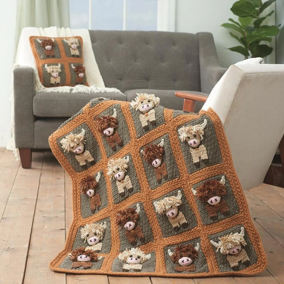 HIGHLAND COWS ~ Crochet Pattern Book ~ 6 Scottish Cattle Adorable Projects - Image 3 of 4