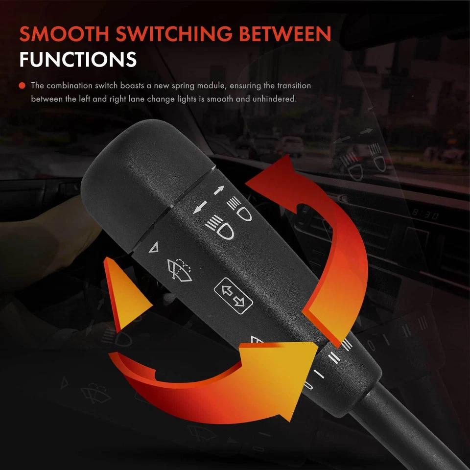 Interruptor de señal de giro para Mercedes-Benz C220 1995-1996 C230 1997 C280 C36 AMG W202 Foto 4 de 4