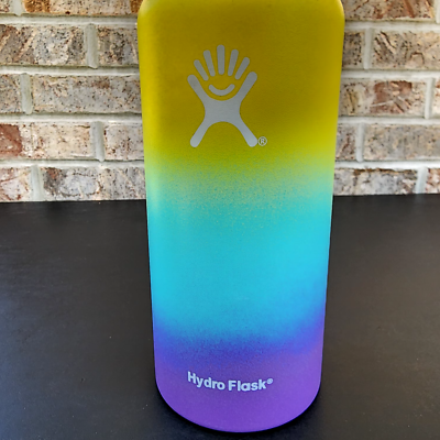 HAWAIIAN RAINBOW Hydro Flask 32 Oz Ombre HAWAII Purple Blue Ice