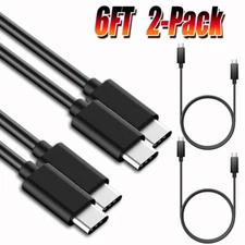 6ft USB-C to USB-C Cable Fast Charger Cord For Motorola Moto G Stylus 5G (2023)