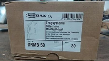 Box of 20 Niedax GRMB 50 Cable Tray Bracket - New