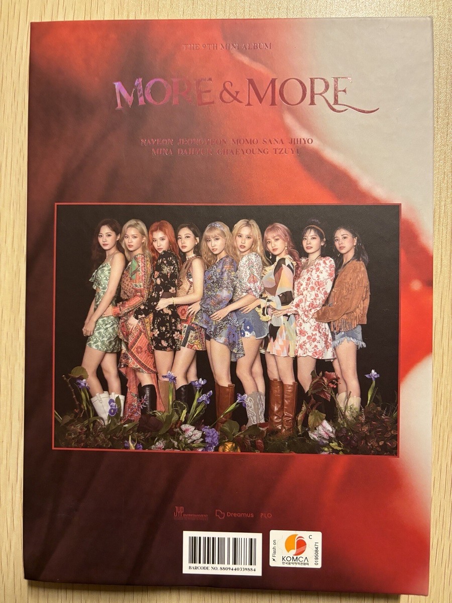【直筆サイン】　TWICE 9th mini album MORE&MORE TWICE [MORE & MORE] ALL MEMBER Autographed Signed Album MINT