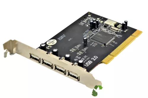 Adaptec AUA-4000C 4-Port USB 2.0 PCI Controller Card / Karte 2217700-R