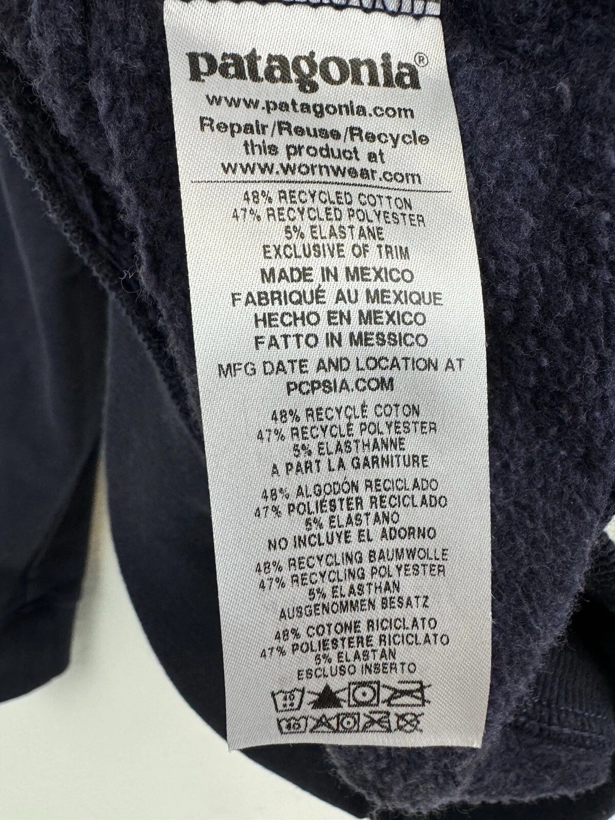 patagonia uprisal crew pullover cotton blend sweatshirt