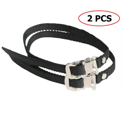One Pair Pedal Straps Bicycle Feet Strap Bike Strap Toe Clip Strap Black