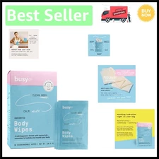Calm Body Wipes - Hypoallergenic Cleansing Cloths for Sensitive Skin - 10 Count