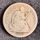 1866-S Seated Liberty Half Dollar
