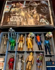 33 Vintage Star Wars Action Figures Lot With Case 70s 80s W Accessories