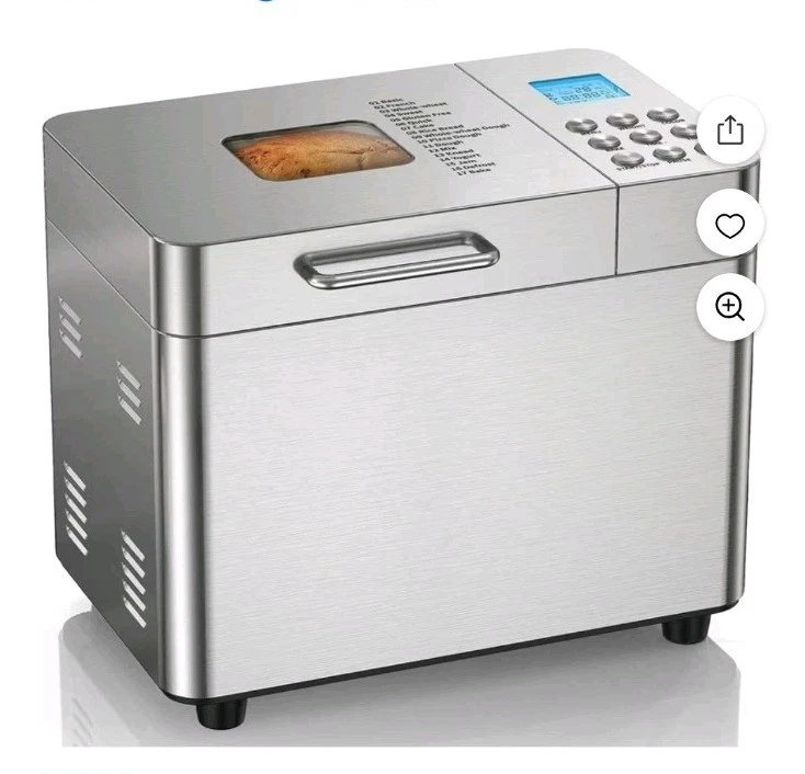 2LB Bread Maker Machine, 17 in 1 Automatic Stainless Steel Bread Machine, Non...
Opens in a new wind