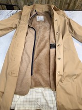 Vintage London Fog Maincoats Trench Coat Women 10 Petite Tan Zip Out Liner USA