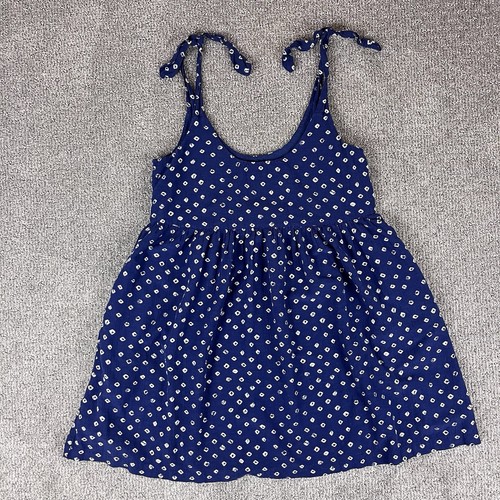 Vintage GAP Dress Womens Medium Petite Mini Babydoll Pinafore 90s Y2K Retro Boho