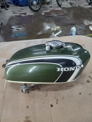 #ad 1972 1973 Honda CB350 Twin Gas Fuel Tank Complete Assembly OEM 💥 LEAK TESTED $129.95