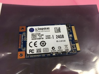 Kingston 24GB SSD Mini PCI-e mSATA MLC SATA III 6Gb/s Laptop SMS151S3/24G 