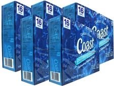 5 Pack Coast Refreshing Deodorant Bar Soap Classic Scent, 16 Bars, 4 oz Each