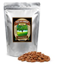 Pecan Shop Raw Unpasteurized Shelled Texas Native Pecans, WildHarvested and T...