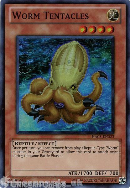 HA03-EN023 Worm Tentacles Super Rare UNL Edition Mint YuGiOh Card
