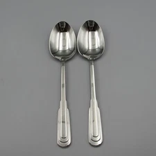 Oneida Stainless CITYSCAPE Large Serving Spoons - Set of Two New