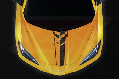 Corvette Jake Racing Carbon Fiber Decal Fits Chevy Corvette C8 Stingray z51 z06